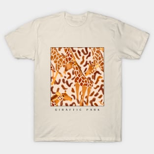 Giraffic Park Fun Abstract Animal Print T-Shirt